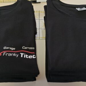 T-shirt bedrukken vinyl in 2 kleuren met logo